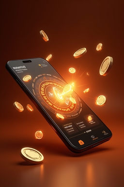 Smartphone con app de casino